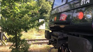 De SaintQuentin en Yvelines à Vitry sur Seine en cabine de la Z8861 [upl. by Ardnuasal]