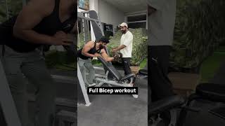 Full Bicep Workout 💪 bicepsworkout bicepskaisebanaye fitnessmotivation navafitness ytshorts [upl. by Aivun]