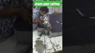 Jeans pant cutting process how to jeans pant cutting jeanspants jeans taperedjeans [upl. by Evad]