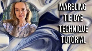 MARBLE TIE DYE TECHNIQUE FOR BEGINNERS [upl. by Sachi]