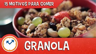 15 MOTIVOS PARA COMER GRANOLA  Saúde na Rotina [upl. by Anoel]