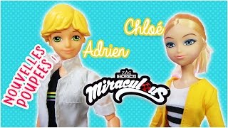 Poupées Adrien et Chloé de la série Miraculous ladybug et Chat noir [upl. by Evangelist25]