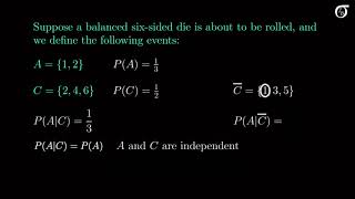 Independent Events Basics of Probability Independence of Two Events [upl. by Alyad890]