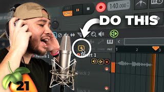 HOW TO RECORD VOCALS in FL Studio 21 in 4 Minutes super easy [upl. by Aihcropal]