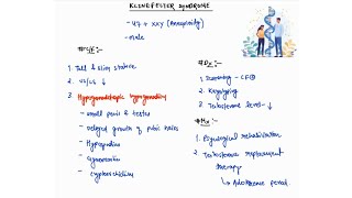 KLINEFELTER SYNDROME NOTES  PEDIATRICS ONE PAGE NOTES  4TH PROFF  MBBS [upl. by Auqkinahs]