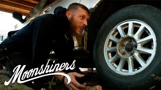 Josh Takes Hauling Moonshine to the Next Level  Moonshiners  Discovery [upl. by Haisi]