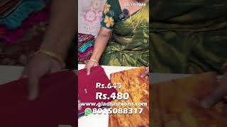 Epadi Evalo Best AHHHH🔥 Brasso Tissue Floral Designer Sarees Worth Rs 649 At Just Rs480 AHHH🔥 [upl. by Llehcar547]