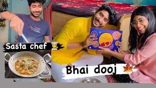 Bhai dooj and cooking shooking 😋 minivlog dailyvlog vlog trending cooking recipe [upl. by Mickey]