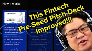 An IMPROVED Fintech PreSeed Pitch Deck  Before amp After  Review 36 [upl. by Bolten739]