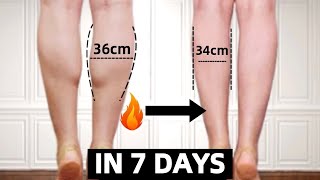 Slim Down Calves in 7 DAYS 12 min Beginner Friendly Slim Legs Workout No Jump [upl. by Zrike]