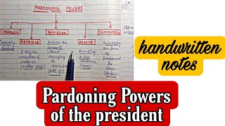 Pardoning powers of President  lec33  Indian Polity  An aspirant [upl. by Terej]