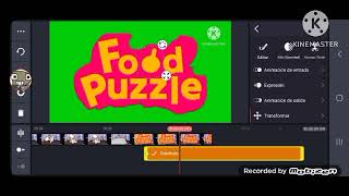 Food pizzle logo Kinemaster Remake speedrun [upl. by Chiquia648]