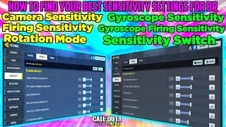 HOW TO FIND YOUR BEST SENSITIVITY SETTINGS COD MOBILE BR  BEST SENSITIVITY FOR COD MOBILE [upl. by Martynne]