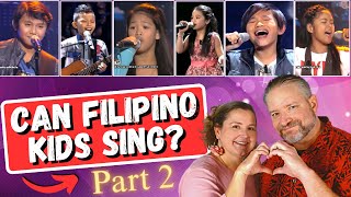 First Time Reaction to PHILIPPINE KIDS NAILING ENGLISH SONGS  Part 2 [upl. by Terrag862]