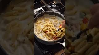 THE TASTIEST WHITE SAUCE PASTA shorts youtube cooking [upl. by Milah]