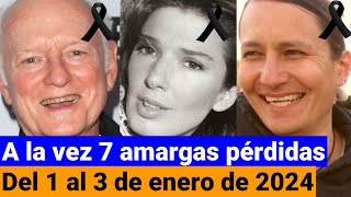 Famosos fallecidos entre el 1 y el 3 de enero de 2024 [upl. by Selwin]