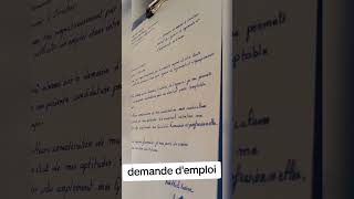 Demande demploi  طلب عمل بالفرنسية [upl. by Marelda]