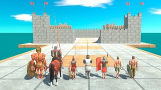 Castle Defense Archers vs Factions  Animal Revolt Battle Simulator [upl. by Ellemac]