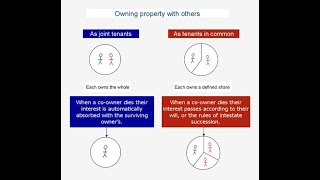 Joint tenancy Vs Tenancy in common [upl. by Sophia]