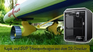 Kajak und SUP Wagen aus dem 3D Drucker  Kostenlose STL  BOM und als Bausatz [upl. by Claudetta]