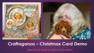 Hunkydory  Craftaganza Christmas Card Demo [upl. by Annice790]