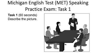 MET Exam Speaking  Michigan English Test Speaking Practice Exam [upl. by Rheims]