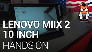 Lenovo MIIX 2 10inch Hands On  101inch Windows 81  CES 2014 ENG [upl. by Aterg241]