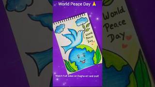 World Peace Day DrawingWorld Peace Day Drawing for school drawingforkids worldpeacedaydrawing [upl. by Sim]