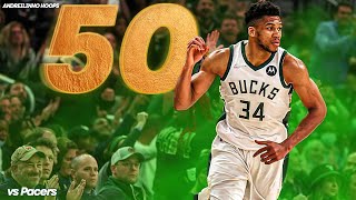 Giannis Antetokounmpo 50 POINTS vs Pacers ● Full Highlights ● 150222 ● 1080P 60 FPS [upl. by Laverne]