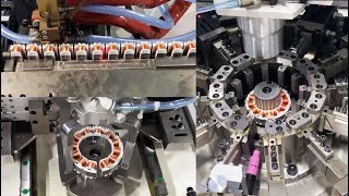 BLDC Motor Manufacturing  Automatic Linear Stator production Line [upl. by Connor806]