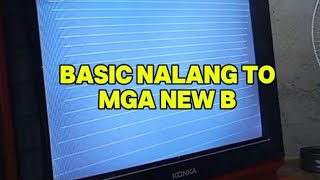 CRT TV WHITE DISPLAY amp HORIZONTAL LINES BASIC NALANG TO SA MGA NEW B [upl. by Sarilda]