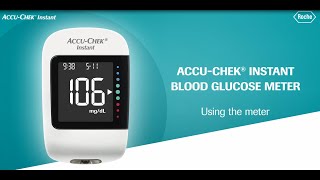 AccuChek Instant Howtouse the meter and Softclix mgdL [upl. by Asaert]