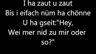 Züri West  I schänke dr mis Härz LYRICS [upl. by Netloc]