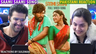 Pakistani Couple Reacts To Saami Saami Full Video  Pushpa  Allu Arjun Rashmika M  Sunidhi C DSP [upl. by Carri77]