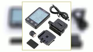 BOGEER YT308 24 Functions Wireless Bike Computer Touch Button LCD Backlight Waterproof Speedomet [upl. by Ranique]