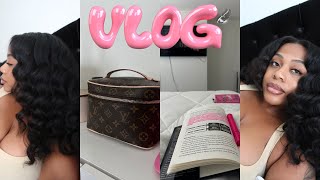 VLOG 🎀 New READS Controlling My Emotions 🫧Wand Curls On Natural Hair 10k Steps On Treadmill more [upl. by Froehlich]