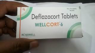 Wellcort 6mg Tablet View Uses Side Effects Price in hindi [upl. by Milka522]