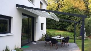 Leiner Pergola Sunrain L Terrassenfaltdach in Wentorf eine geile Markisen Anlage [upl. by Adnoloy]