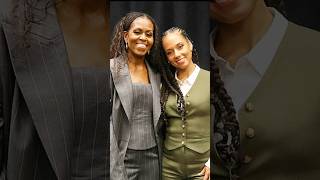 Alicia keys and Michelle Obama together in Pennsylvania❤️❤️ aliciakeys michelleobama shorts [upl. by Ykcim]