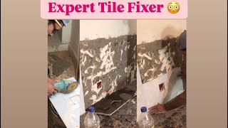 How To Fix Tile In Kitchen  Expert In Tile Fixing And Cutting kitchen tiles [upl. by Efeek712]