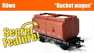 A SECRET FEATURE Vintage Röwa quotBucket Wagonquot  Secondhand Model Railway Review  HO Scale [upl. by Notlok]