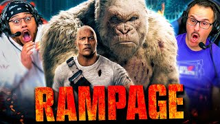 RAMPAGE 2018 MOVIE REACTION FIRST TIME WATCHING Dwayne Johnson  Monsters Action Movie [upl. by Nairod789]