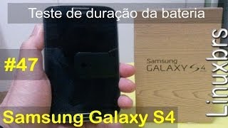 Samsung Galaxy S4 i9505  Duração da Bateria teste simples  PTBR  Brasil [upl. by Rina164]