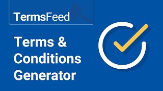 Terms amp Conditions Generator [upl. by Noirb]