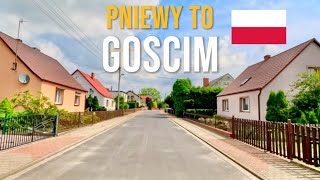 Driving in Poland 🇵🇱 from Pniewy to Gościm in June 2024 [upl. by Olmstead]