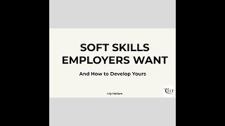 TLT Soft Skills and How to Develop Them [upl. by Elokkin617]