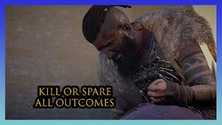 Rued Live or Die All OutcomesOptional Boss Fight  Assassins Creed Valhalla [upl. by Senior67]