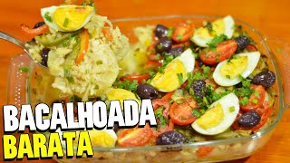 RECEITA DE BACALHOADA NO FORNO SIMPLES E FÁCIL [upl. by Marco]