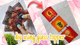 DIY using glass topper craft ideas easy DIY idea tutorial video🎨🖌️ [upl. by Aihsenal676]