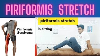 Piriformis Stretch  Tamil Physio Talks  PT [upl. by Boony]